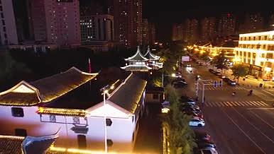 望江曲茶楼灯火阑珊处航拍视频的预览图